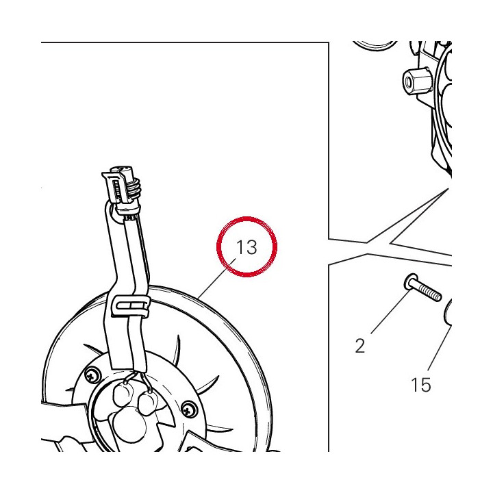 Electro-Ventilateur droite — réf. 55040361A | Ducati Store