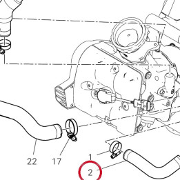 Tuyau entree D'Eau cylindre — réf. 80011851A | Ducati Store