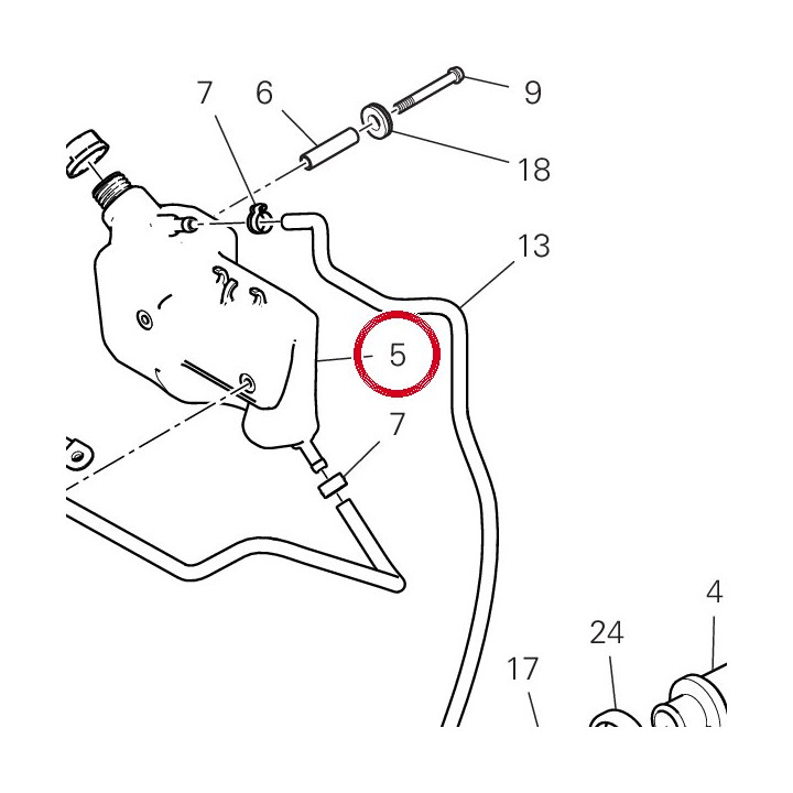 Vase expansion 58511033AA — réf. 58511033AA | Ducati Store