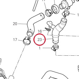 Manchon Thermostat/Tete — réf. 80017922A | Ducati Store