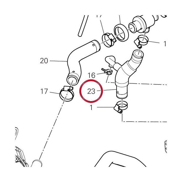 Manchon Thermostat/Tete — réf. 80017922A | Ducati Store