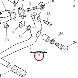Levier de commande — réf. 45620802AA | Ducati Store