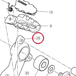 Plaque G. avant 82413571AB — réf. 82413571AB | Ducati Store