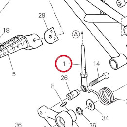 Tige maître cylindre — réf. 11721842AA | Ducati Store