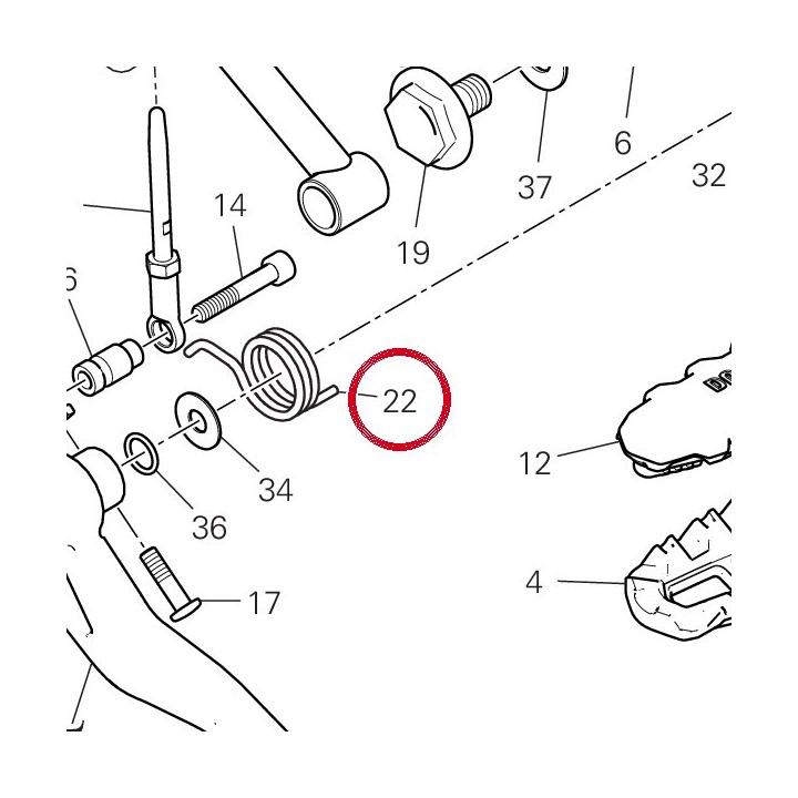 Ressort 79915661A — réf. 79915661A | Ducati Store