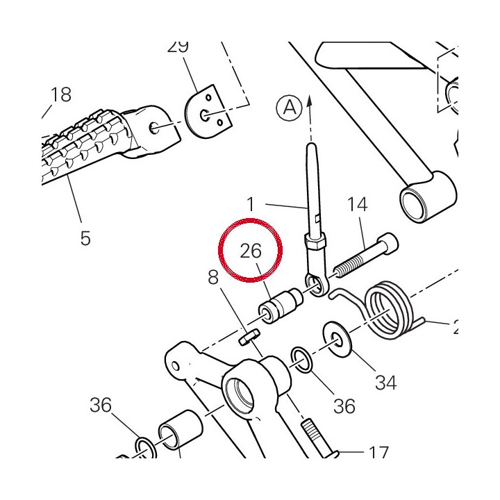 Entretoise 82115771AA — réf. 82115771AA | Ducati Store