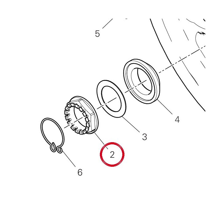 Ecrou 75012121AA — réf. 75012121AA | Ducati Store