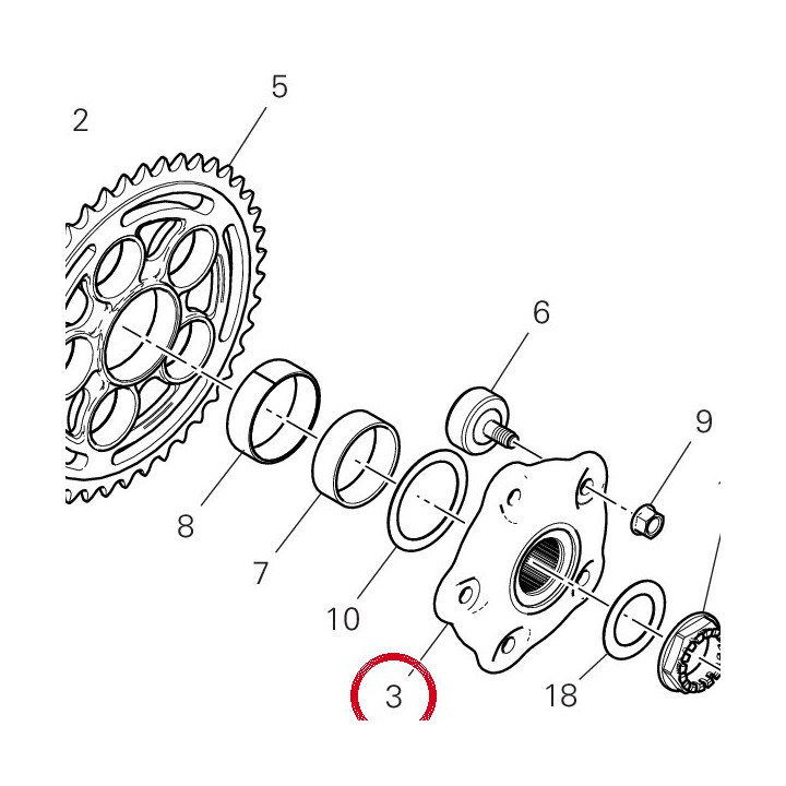 Bride Porte-Couronne — réf. 16016851AA | Ducati Store