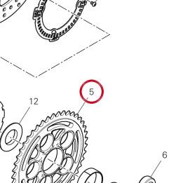 Couronne D43 49411941AA — réf. 49411941AA | Ducati Store