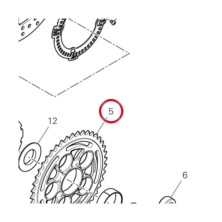 Couronne D43 49411941AA — réf. 49411941AA | Ducati Store