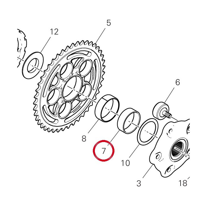 Douille 71110671A — réf. 71110671A | Ducati Store