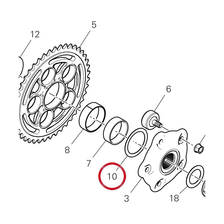 Rondelle 85210582A — réf. 85210582A | Ducati Store