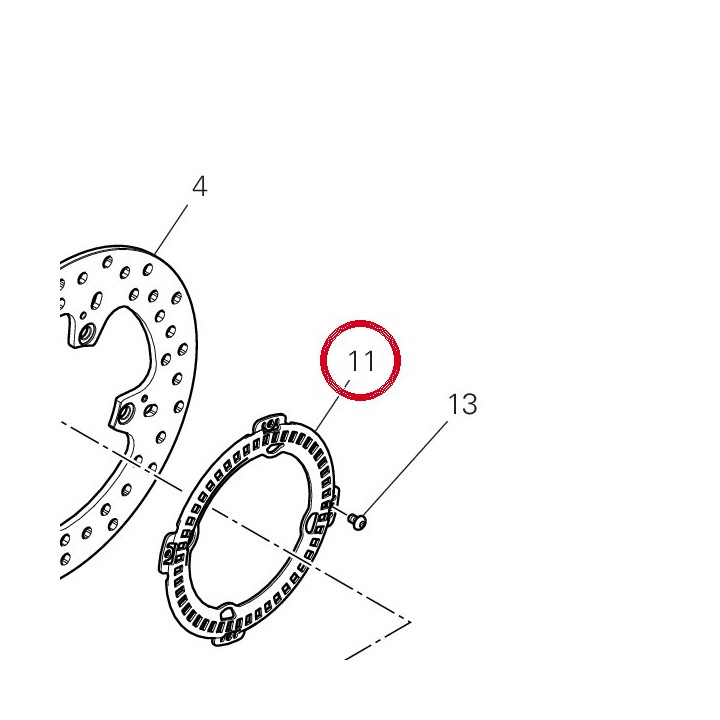 Roue phonique arrière — réf. 50410351AA | Ducati Store