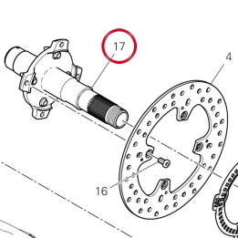 Pivot roue arrière — réf. 81920382C | Ducati Store