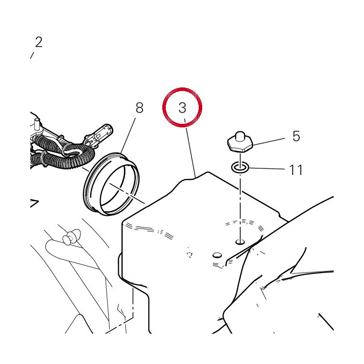Réservoir carburant — réf. 58612711C | Ducati Store
