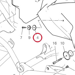 Entretoise 7131D361A — réf. 7131D361A | Ducati Store
