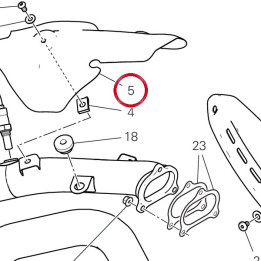 Pare-Chaleur vertical — réf. 4601G381A | Ducati Store