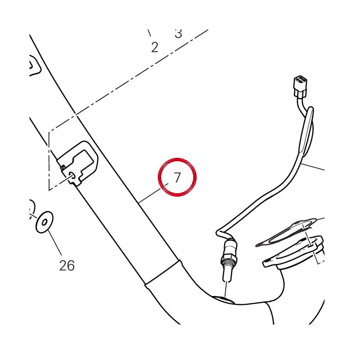 Tuyau échappement — réf. 57015161A | Ducati Store