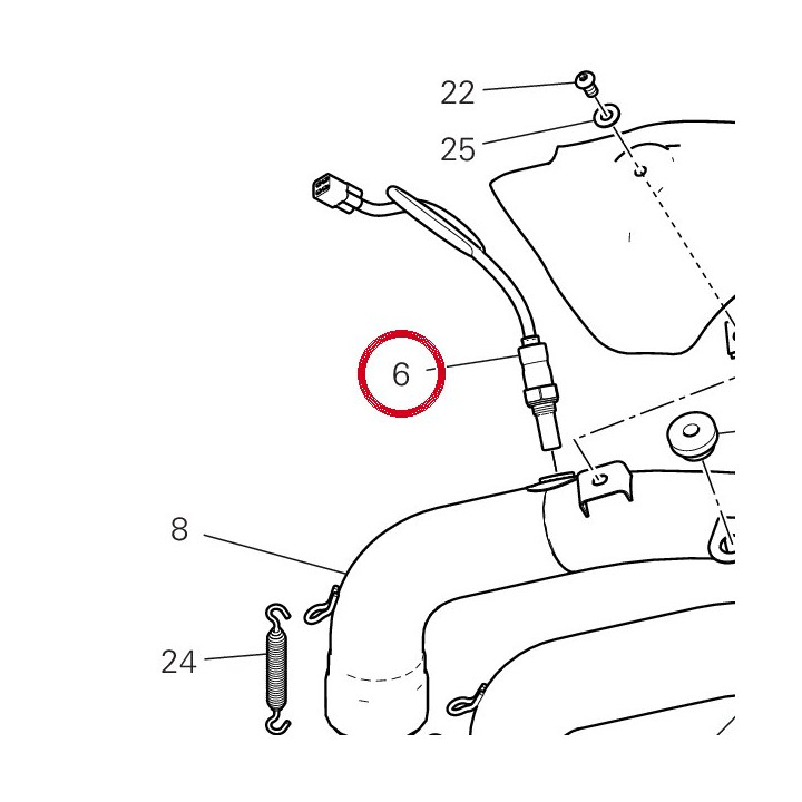 Sonde lambda 55214011A — réf. 55214011A | Ducati Store