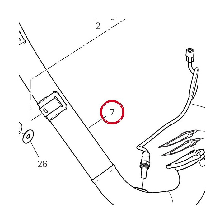 Tuyau échappement — réf. 57014912C | Ducati Store