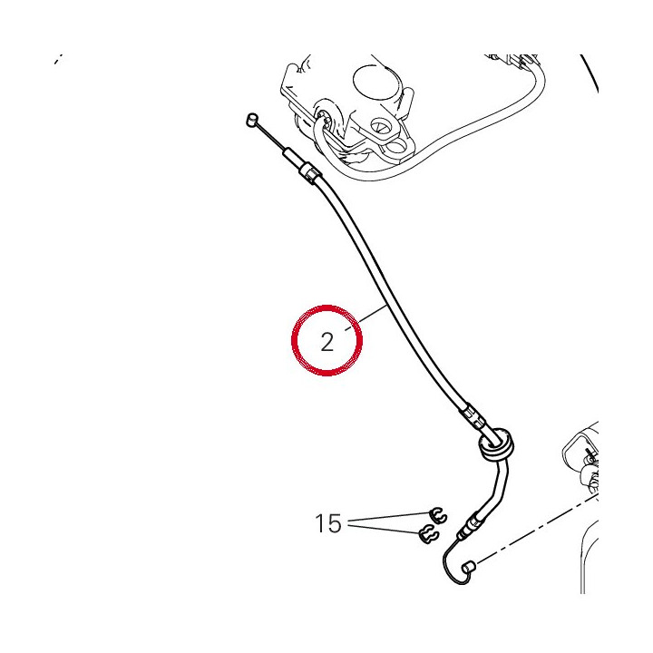 Câble soupape échappement — réf. 73210723B | Ducati Store