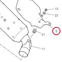Pare-Chaleur gauche — réf. 46017321A | Ducati Store