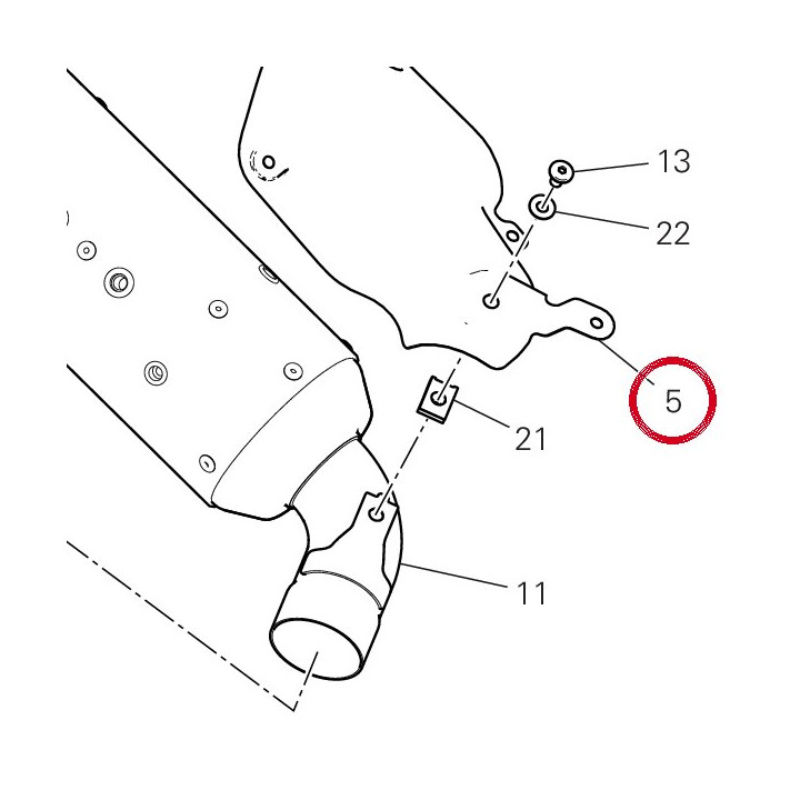 Pare-Chaleur gauche — réf. 46017321A | Ducati Store
