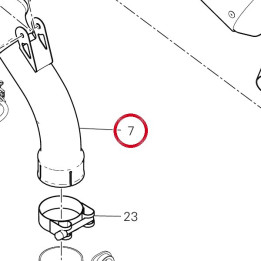 Tuyau échappement central — réf. 57211882A | Ducati Store