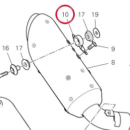 Support silencieux 8301G341A — réf. 8301G341A | Ducati Store