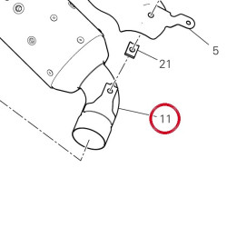Silencieux gauche 57414583A — réf. 57414583A | Ducati Store