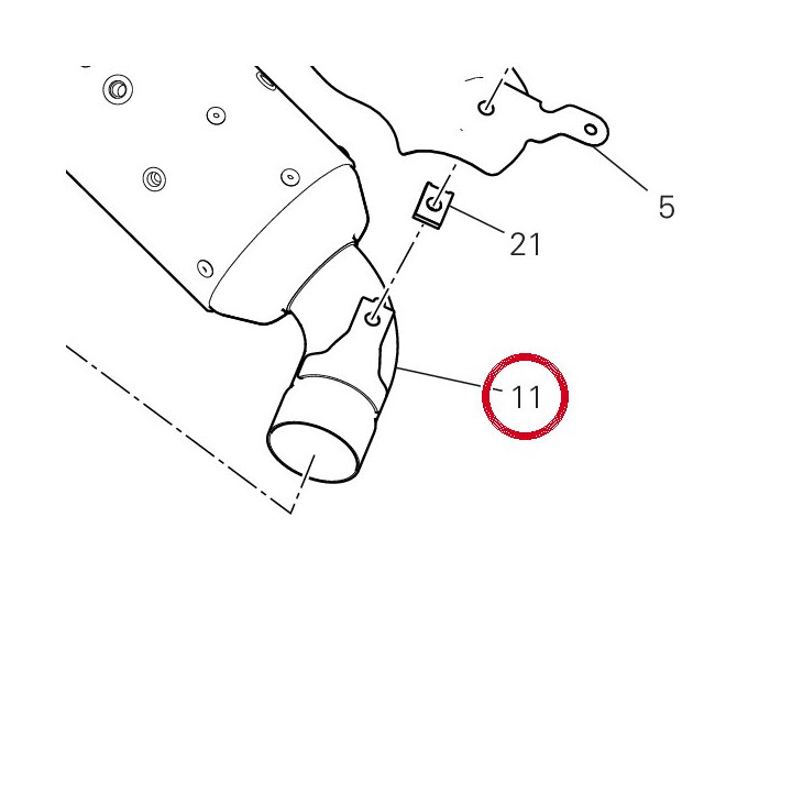 Silencieux gauche 57414583A — réf. 57414583A | Ducati Store