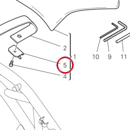 Bride gauche 8301G381A — réf. 8301G381A | Ducati Store