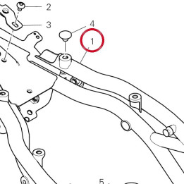 Bride arrière 47018171BA — réf. 47018171BA | Ducati Store