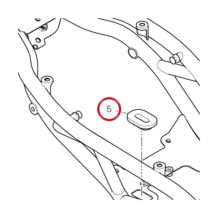 Tampon caoutchouc 86612701A — réf. 86612701A | Ducati Store