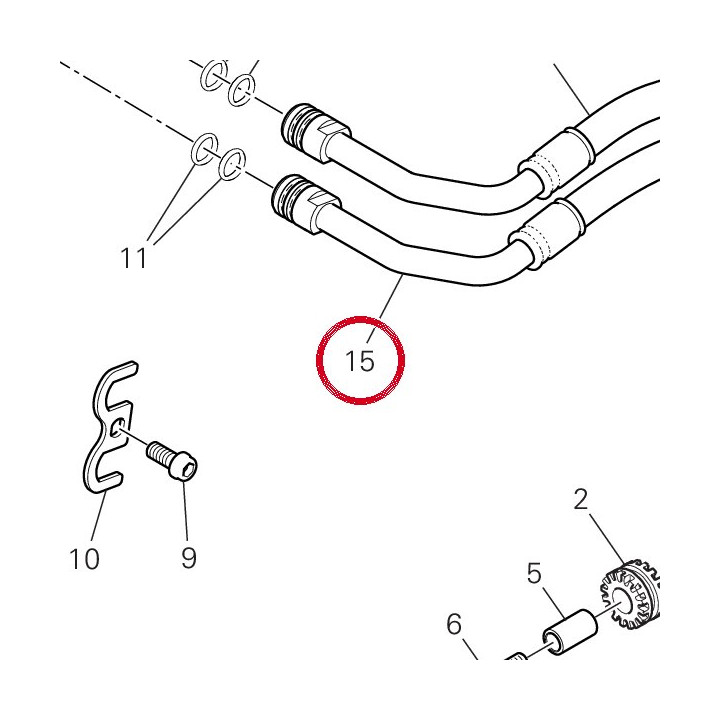 Tuyau 54911061A — réf. 54911061A | Ducati Store