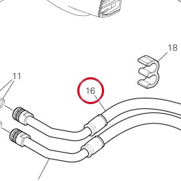 Tuyau de refoulement huile — réf. 54911391A | Ducati Store