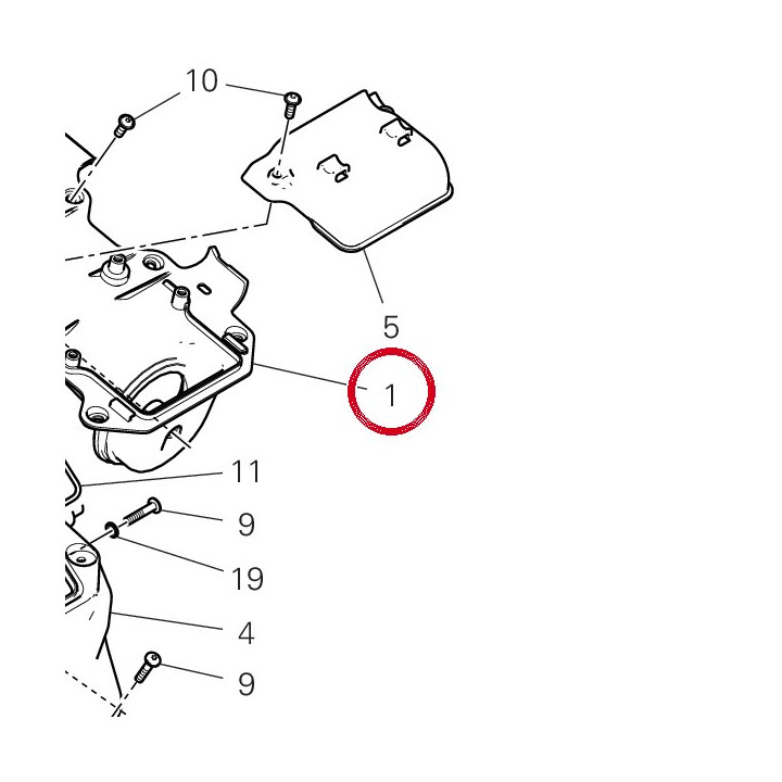 Couvercle filtre ensemble — réf. 24716941A | Ducati Store