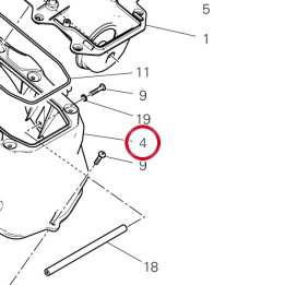 Couvercle airbox supérieur — réf. 44219811A | Ducati Store
