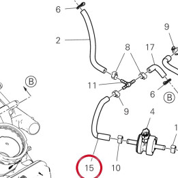 Tuyau 935Z0231A — réf. 935Z0231A | Ducati Store