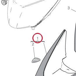 Coupole rouge inférieur — réf. 48029111AA | Ducati Store