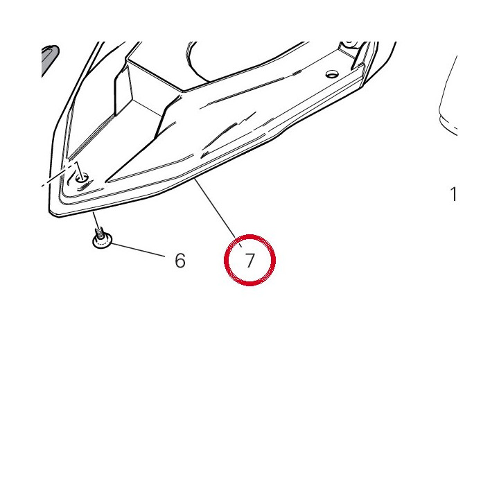 Support bulle 48019501A — réf. 48019501A | Ducati Store