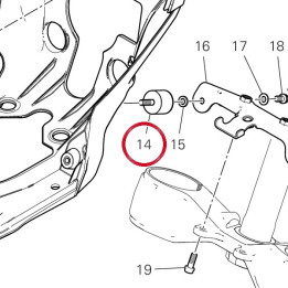 Antivibration 70010111C — réf. 70010111C | Ducati Store