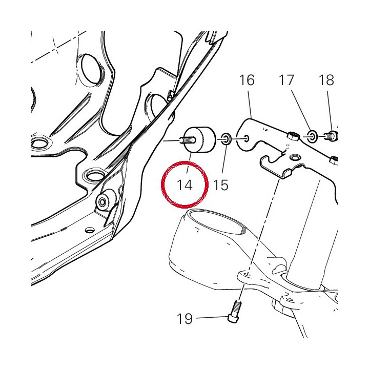 Antivibration 70010111C — réf. 70010111C | Ducati Store