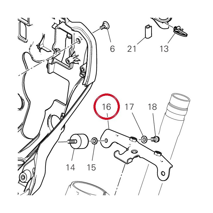 Support 8301G502AA — réf. 8301G502AA | Ducati Store