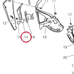 Bride droite 8301G801AA — réf. 8301G801AA | Ducati Store