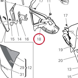 Ouie radiateur droit — réf. 48411621A | Ducati Store