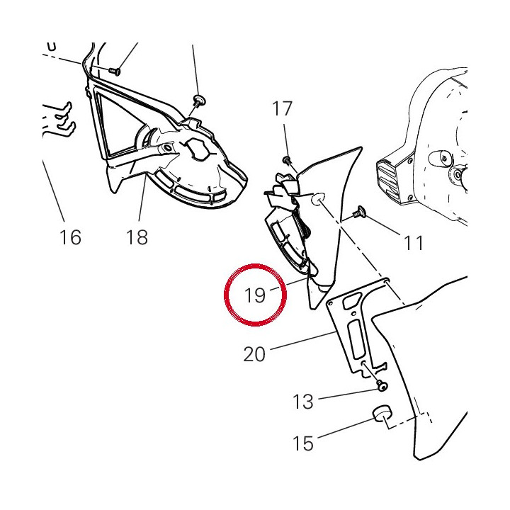 Ouie radiateur gauche — réf. 48411632A | Ducati Store