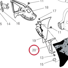 Bride gauche 8301G791AA — réf. 8301G791AA | Ducati Store