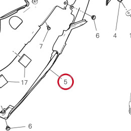 Panneau lateral gauche — réf. 48019711B | Ducati Store