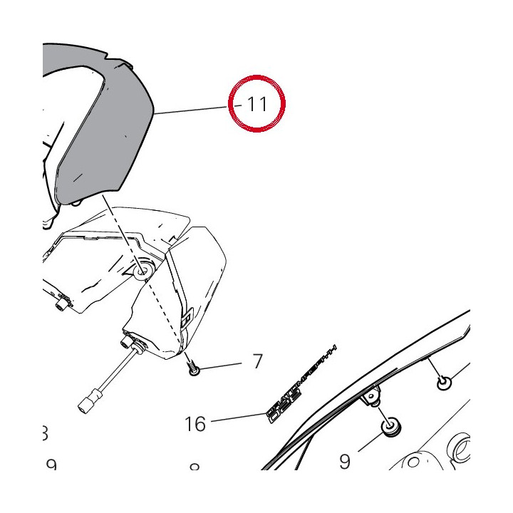Support feu arrière — réf. 48028993AA | Ducati Store